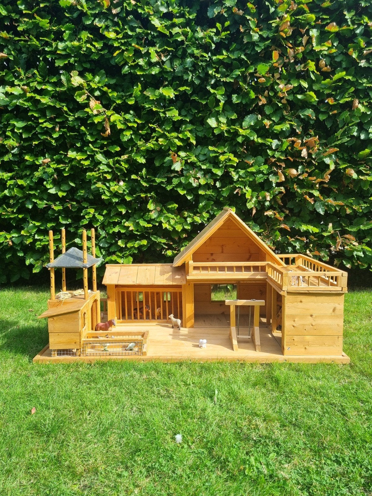 Houten kinderboerderij handgemaakt
