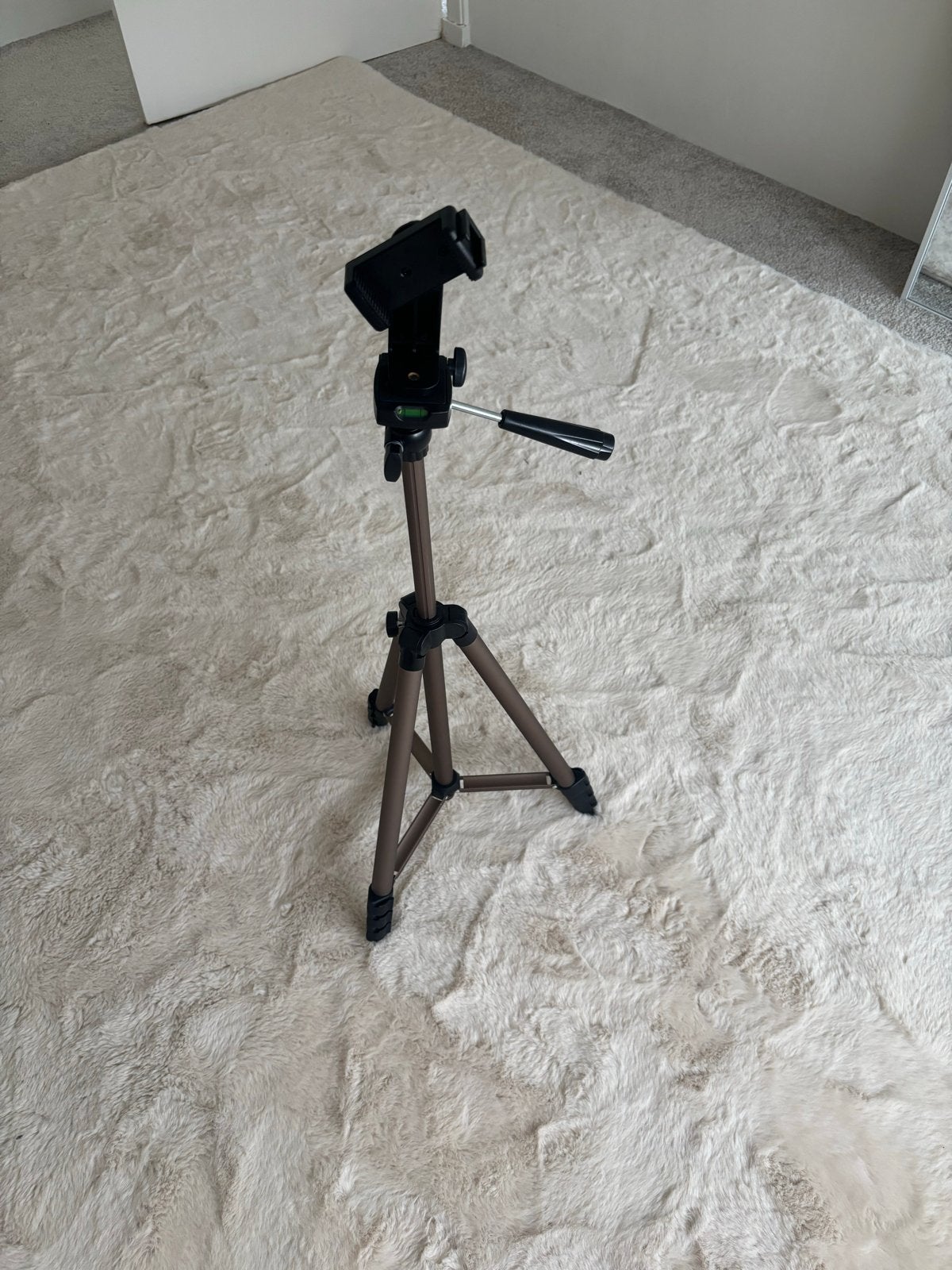 Compacte driepoot statief met telefoonhouder, Audio, Tv en Foto, Fotografie | Statieven en Balhoofden, Ophalen, Overige merken