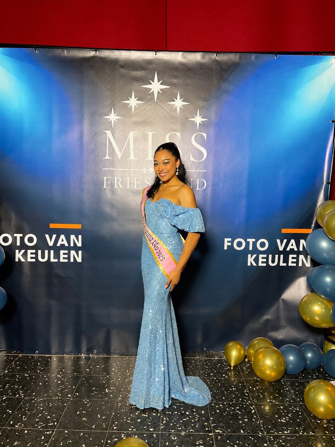 Blauwe gala jurk maat XS, 1 of 2 keer gedragen, Ophalen of Verzenden, Zo goed als nieuw, Maat 34 (XS) of kleiner, Blauw