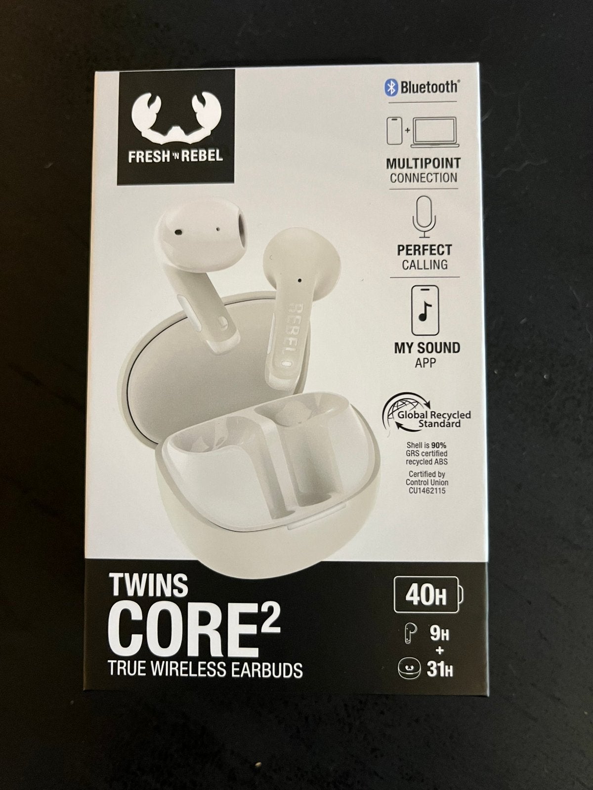 Fresh n rebel twins core 2 oordopjes, Nieuw, Ophalen of Verzenden, In oorschelp (earbud), Wit