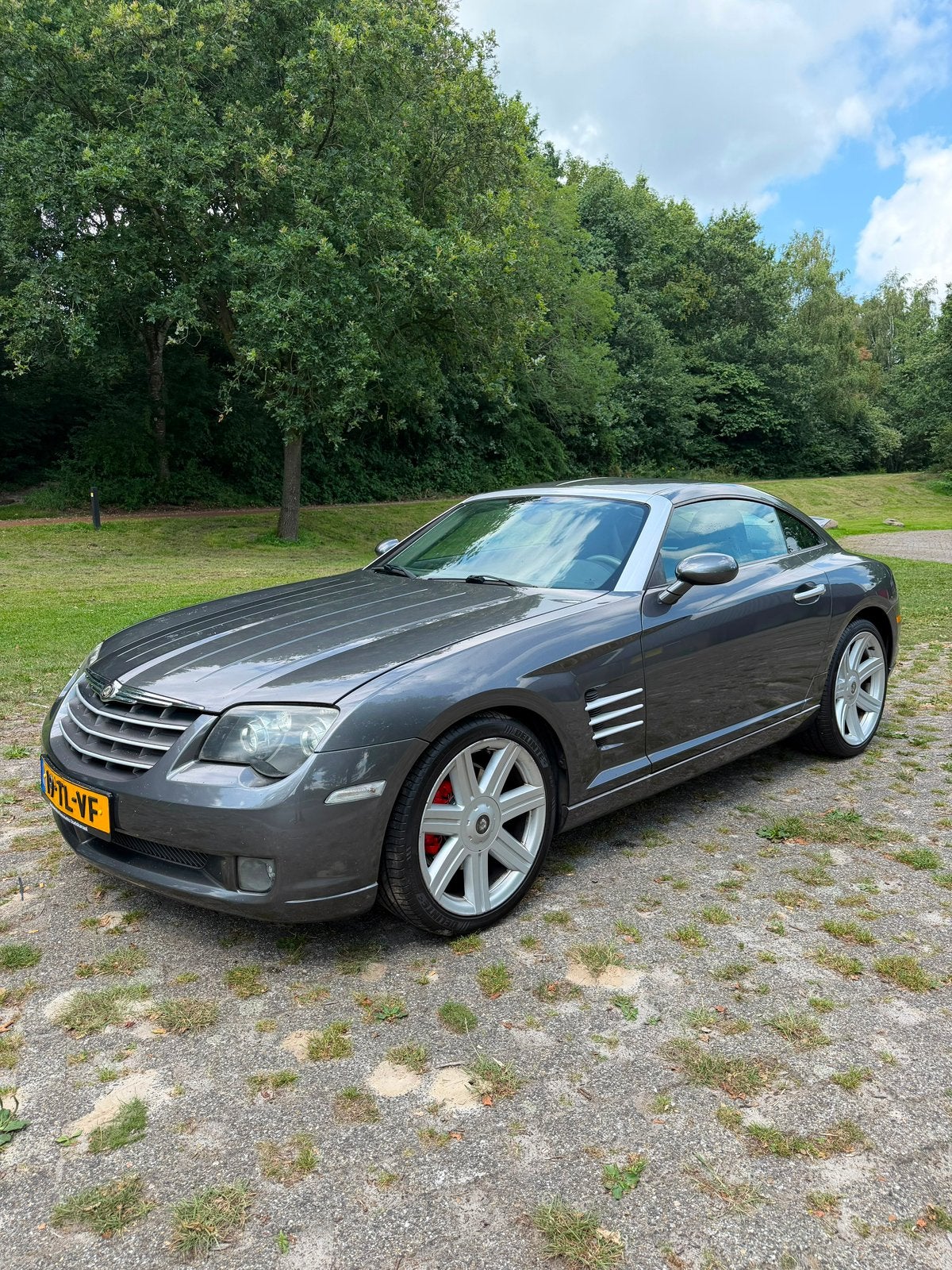 Chrysler Crossfire 3.2 V6 AUT 2007 Grijs, Auto's, Automaat, 75 €/maand, Zilver of Grijs, 6 cilinders