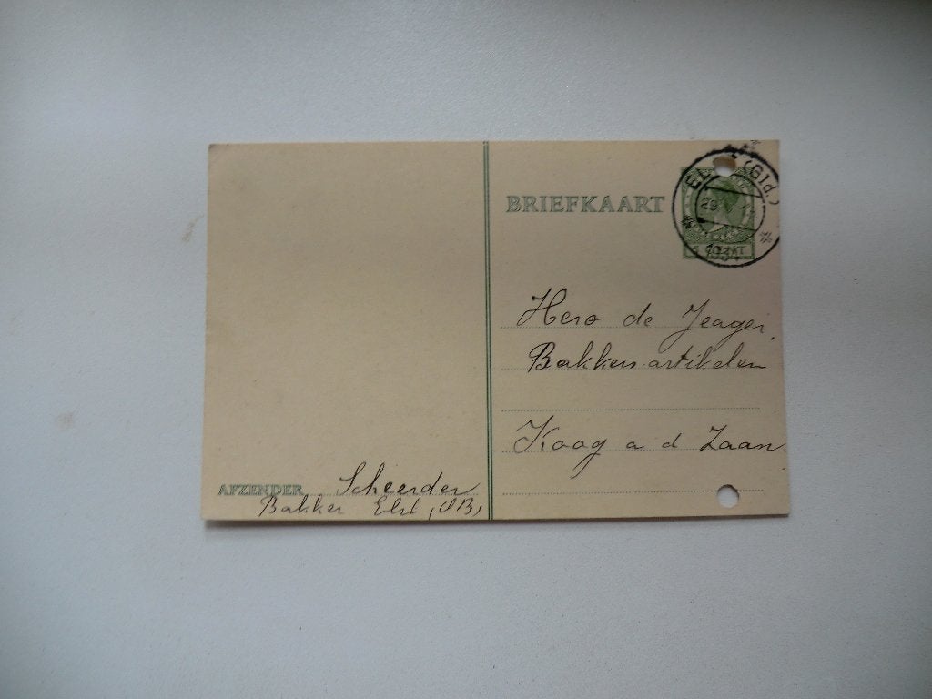 Elst (Gld), Lent, Bakkerij Scheerder,Rijksweg,1934, Verzenden, 1920 tot 1940, Gelopen, Gelderland