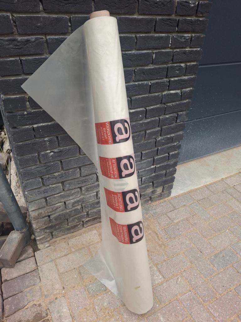 Asbest inpakfolie dubbellaags - 30m x 1.3m, Ophalen, Nieuw, 15 m² of meer, Folie