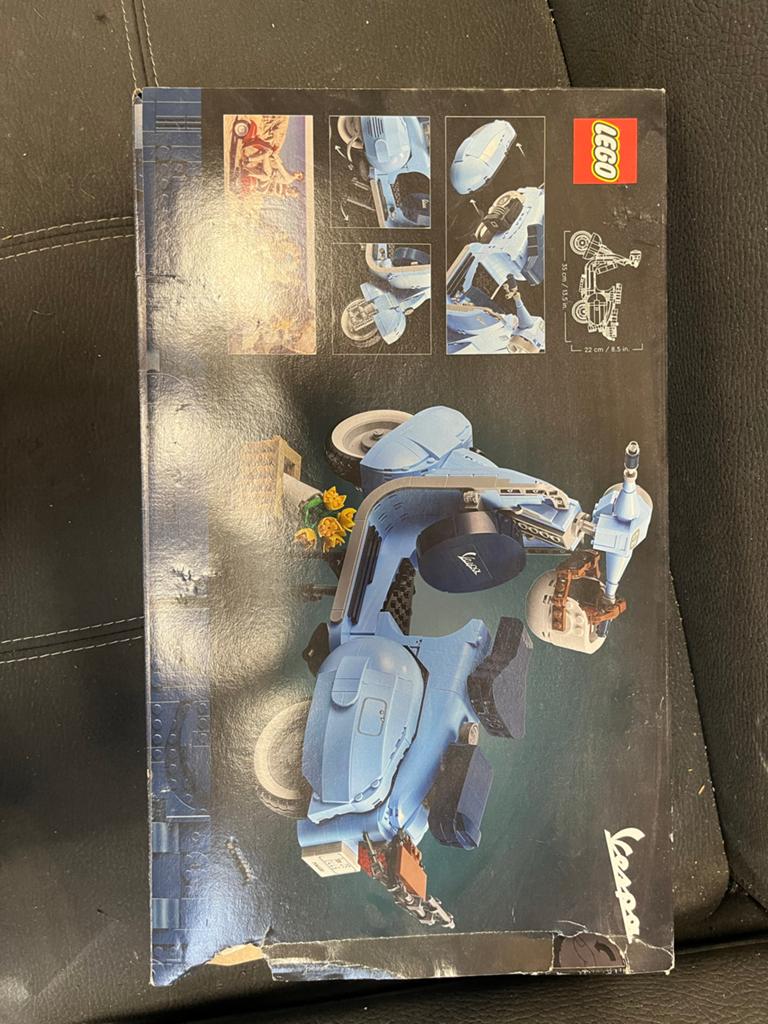 Lego Vespa 125 (10298) - Nieuw in doos, lichte schade, Ophalen, Lego, Nieuw, Compleet