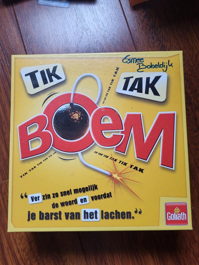 Goliath Tik Tak Boem spel - Compleet en in goede staat, Vijf spelers of meer, Ophalen of Verzenden, Gebruikt, Goliath
