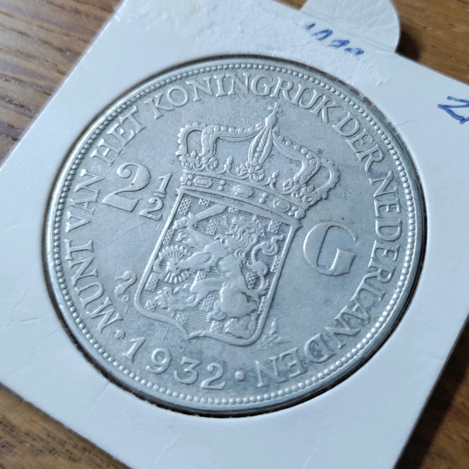 Zeer fraaie zilveren 2½ Gulden Munt 1932 Koningin Wilhelmina, Postzegels en Munten, Munten | Nederland, Zilver, Ophalen of Verzenden