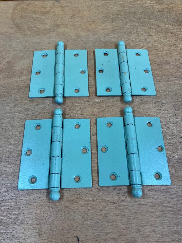 4 Antieke scharnieren, Ophalen of Verzenden, Gebruikt, IJzer, Scharnier