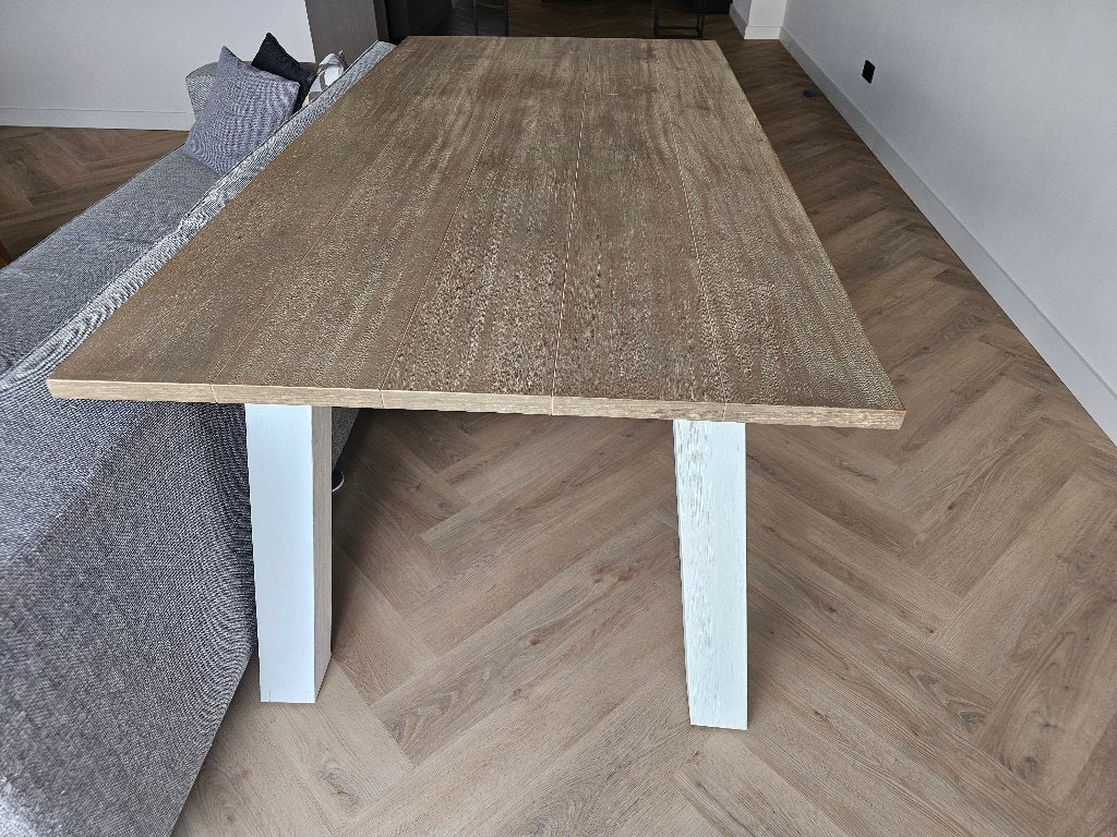 Eettafel Scandinavisch stijl (2m x 1m), Ophalen, Gebruikt, 200 cm of meer, Scandinavisch