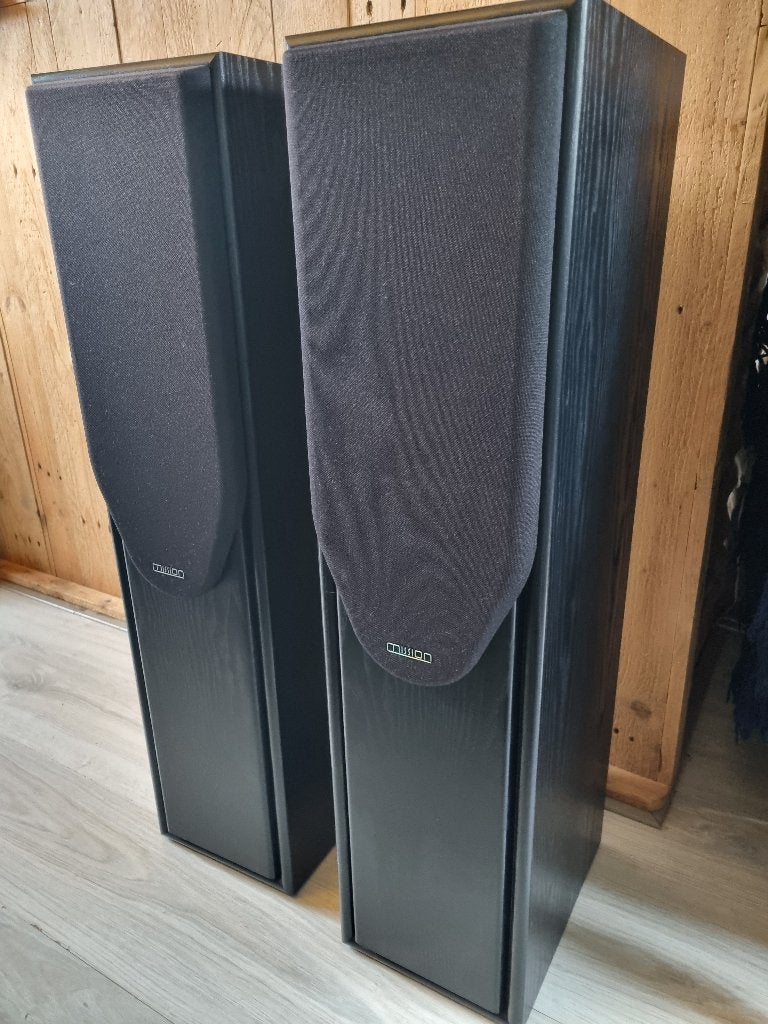 Mission 733i zuil luidsprekers, Audio, Tv en Foto, Luidsprekers, Gebruikt, Front, Rear of Stereo speakers, 60 tot 120 watt, Overige merken