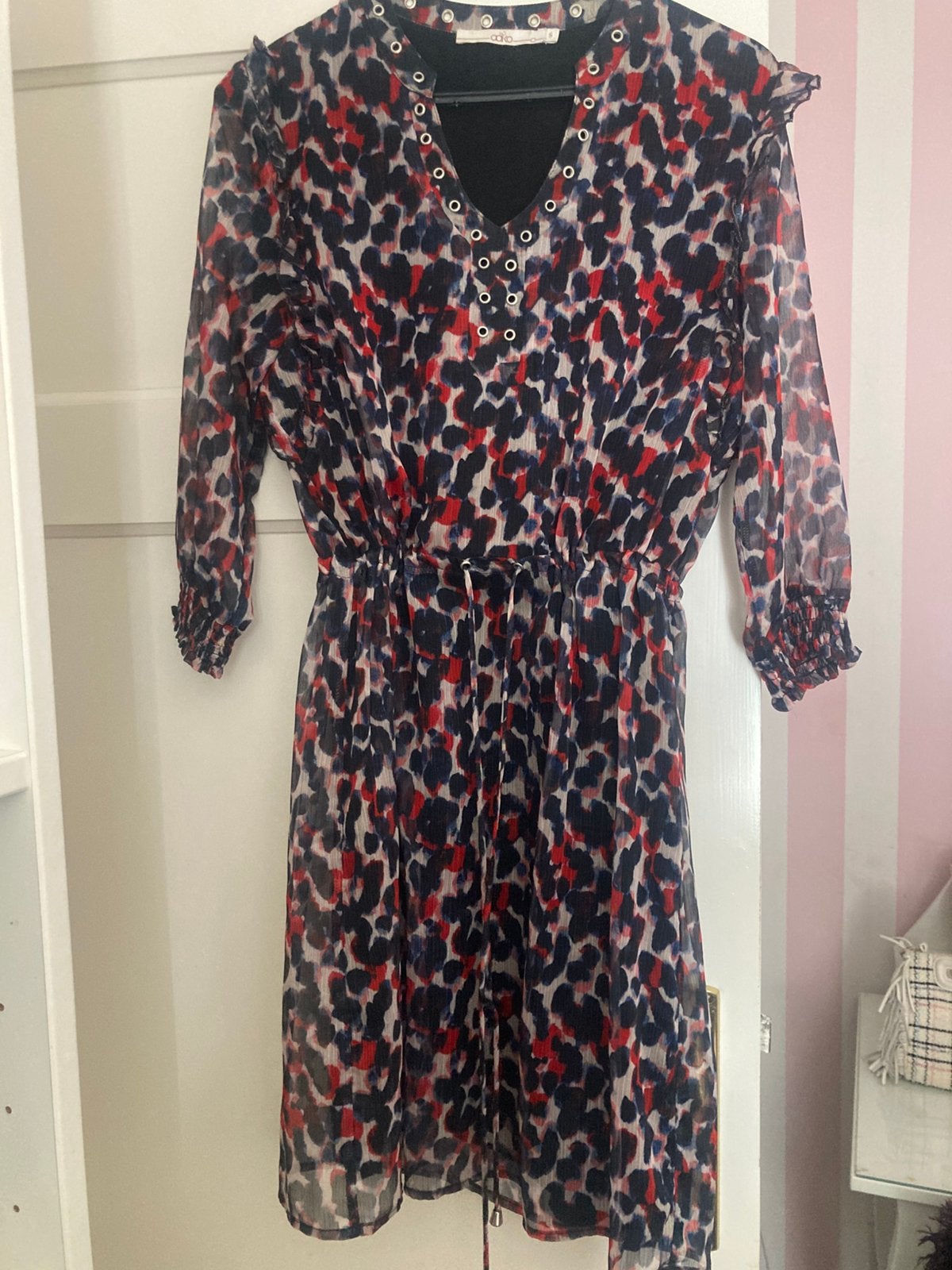 Jurkje Aaiko, Kleding | Dames, Jurken, Zo goed als nieuw, Knielengte, Maat 36 (S), Meerkleurig