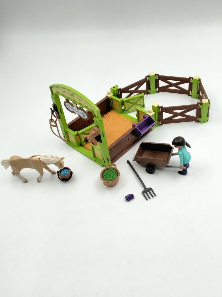 Playmobil Spirit Pru & Chica Linda met Paardenbox - 9479, Ophalen of Verzenden, Gebruikt, Los playmobil