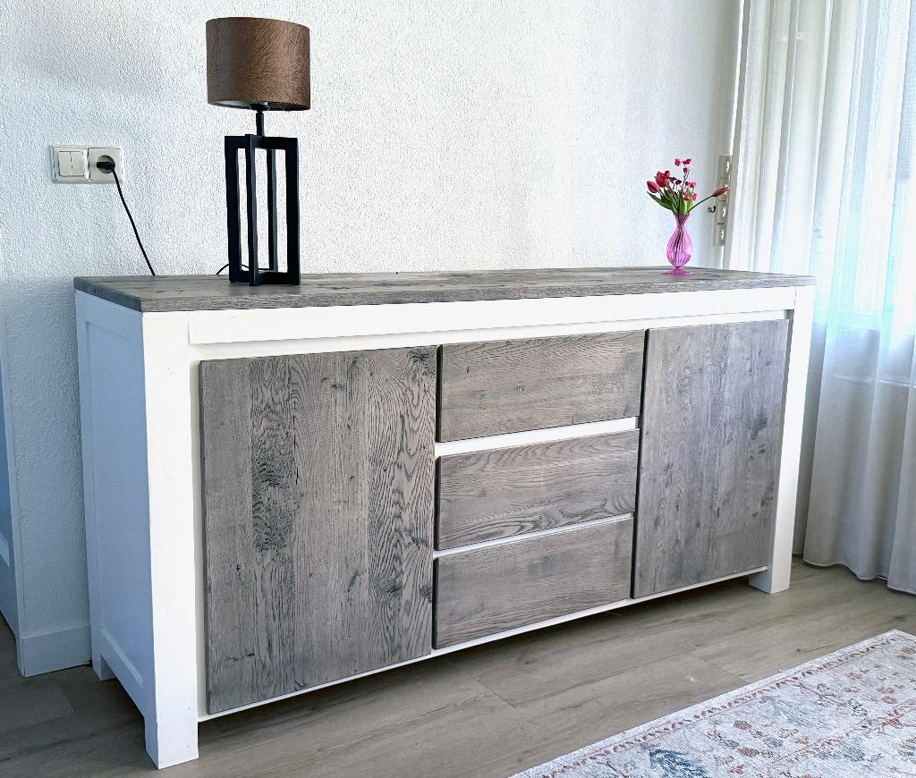 Mooi en fraai dressoir LxDxH 180x50x90 cm, Ophalen, Overige materialen, Met deur(en), Country