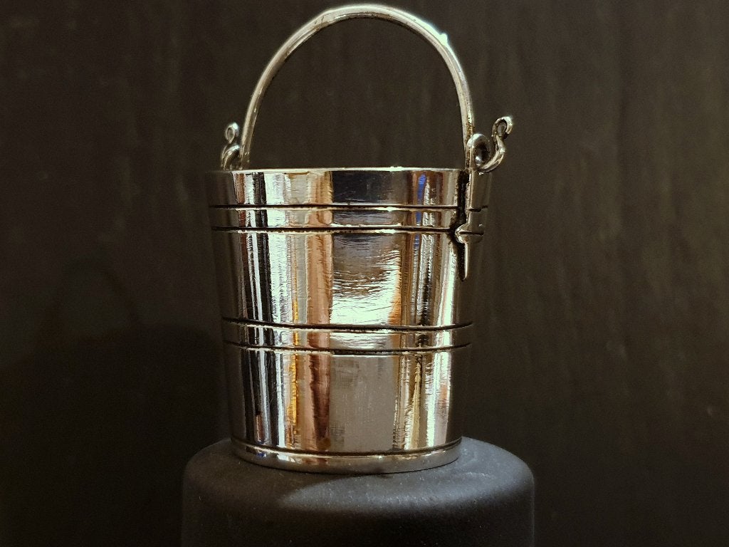 Antiek zilveren EMMER als miniatuur Amsterdam 1771, Ophalen of Verzenden, Zilver