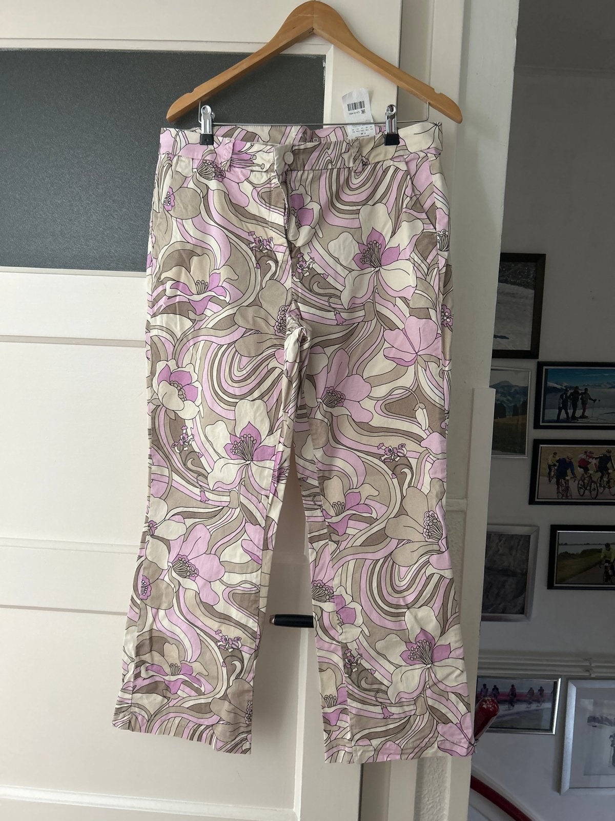 Cambio Stella Easy Kick Broek - Bloemenprint Maat 44, Maat 42/44 (L), Ophalen of Verzenden, Zo goed als nieuw, Roze