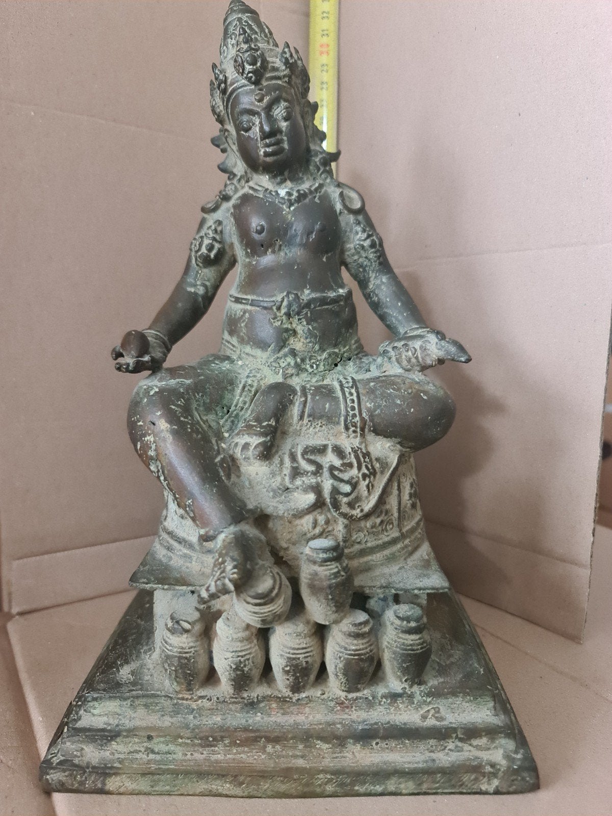 prachtig tempel beeld ..indonesie ..sinds 1967inbezit en bro, Antiek en Kunst, Kunst | Beelden en Houtsnijwerken, Ophalen of Verzenden