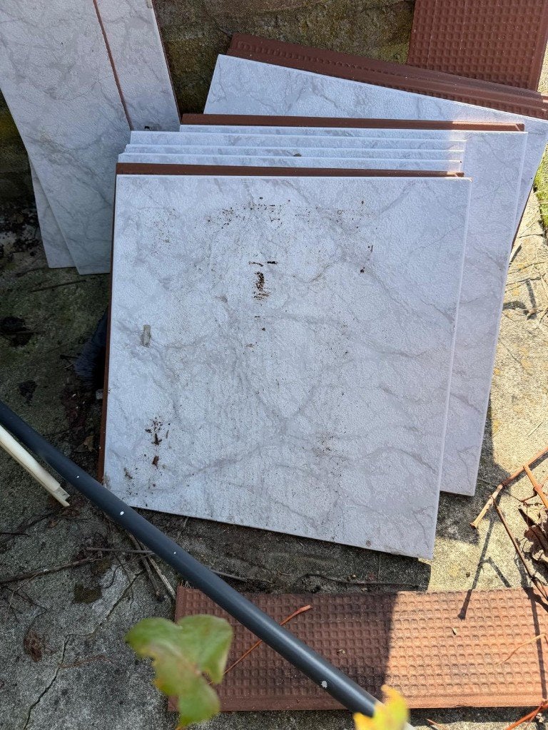 Vloertegel/Wandtegel Wit 40x40cm, Ophalen, Overige materialen, 30 cm of meer, 50 tot 150 cm