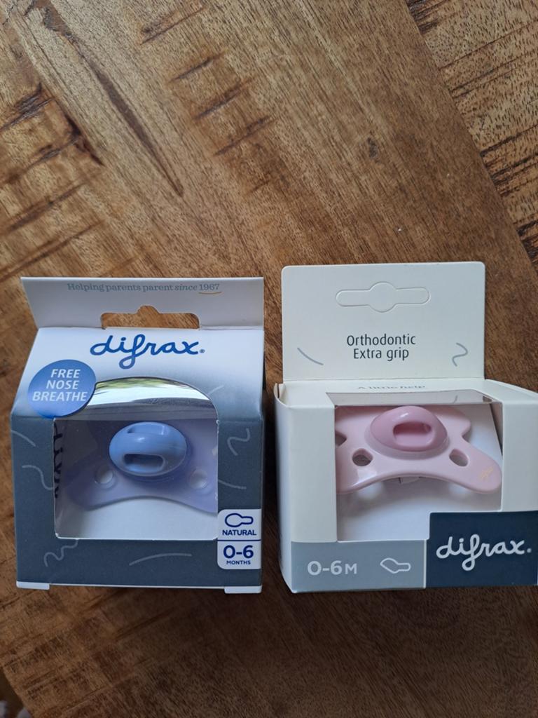 Nieuwe Difrax Fopspenen 0-6 maanden (2 stuks), Ophalen of Verzenden, Nieuw