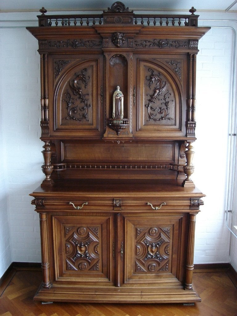 Antieke Massief Noten Houten Kast  en meer Antieke Spullen, Antiek en Kunst, Antiek | Meubels | Kasten, Ophalen