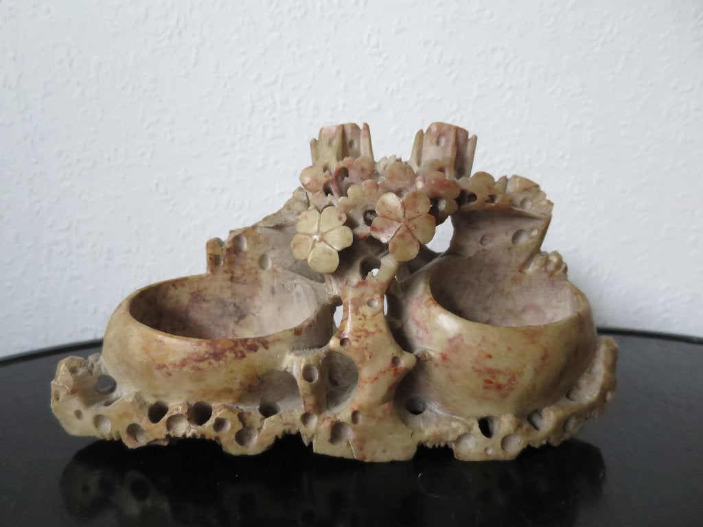 mooi handgemaakt speksteen beeld 22,5/13,5 cm, Ophalen of Verzenden