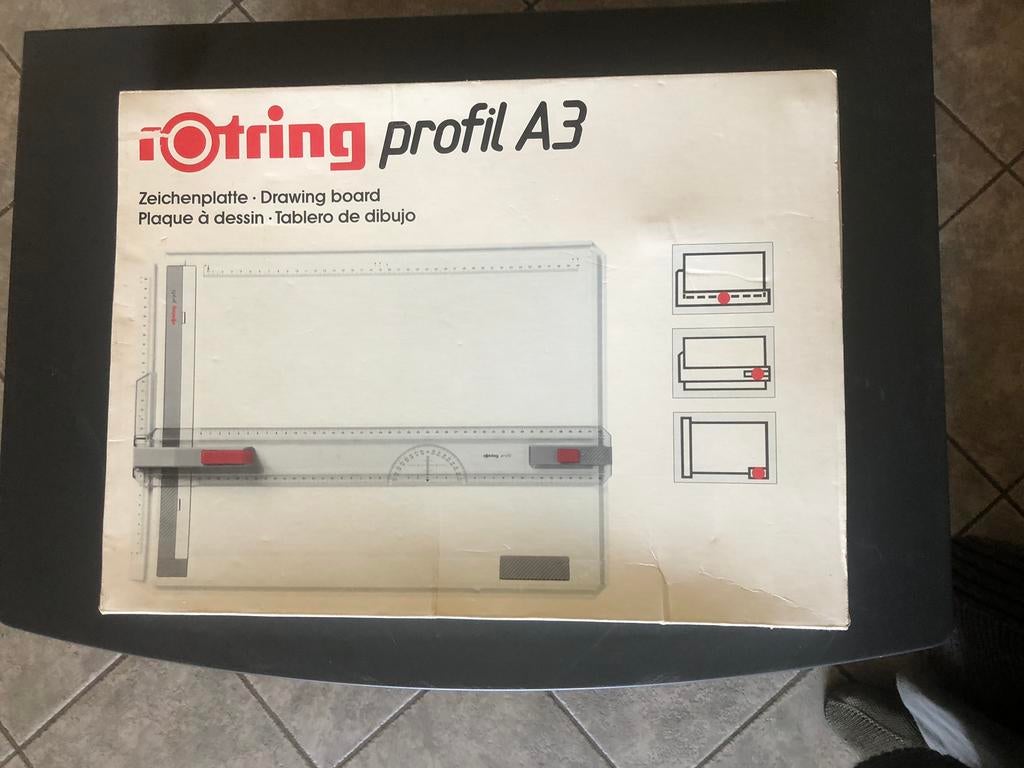 Te koop rotring drawing board profil A3+rotring pennenset, Ophalen, Gebruikt, Overige typen