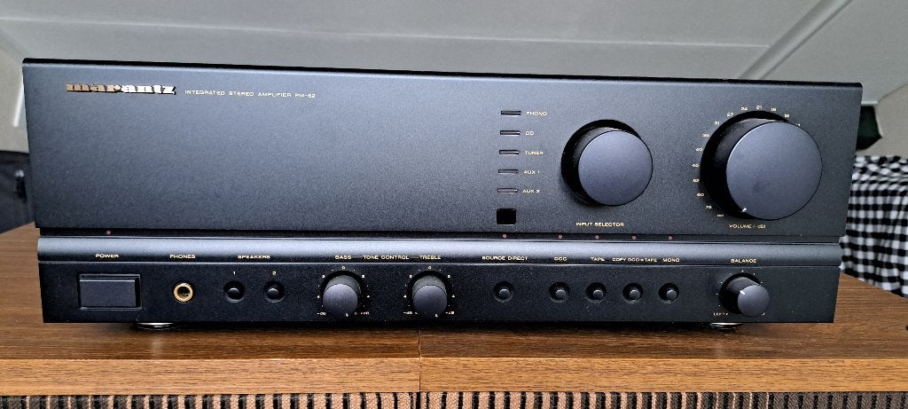 Marantz PM-62 Amplifier, Gebruikt, 60 tot 120 watt, Stereo, Ophalen