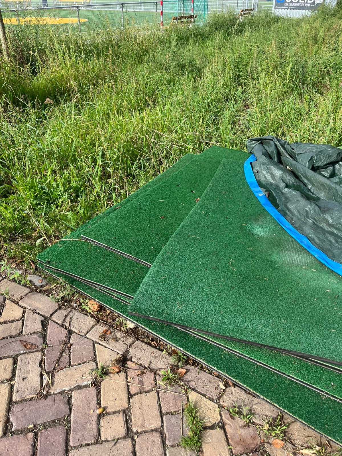 Grasmatten 1mx1m, Ophalen, Gebruikt, Minder dan 10 m², Kunstgras