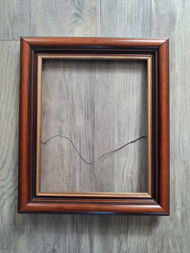 Schilderij lijst met gouden bies, Ophalen of Verzenden, Hout, Minder dan 50 cm, Minder dan 50 cm