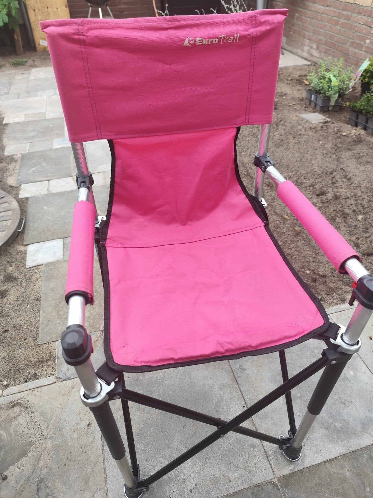 Camping kinderstoel roze, Ophalen, Gebruikt, Campingstoel