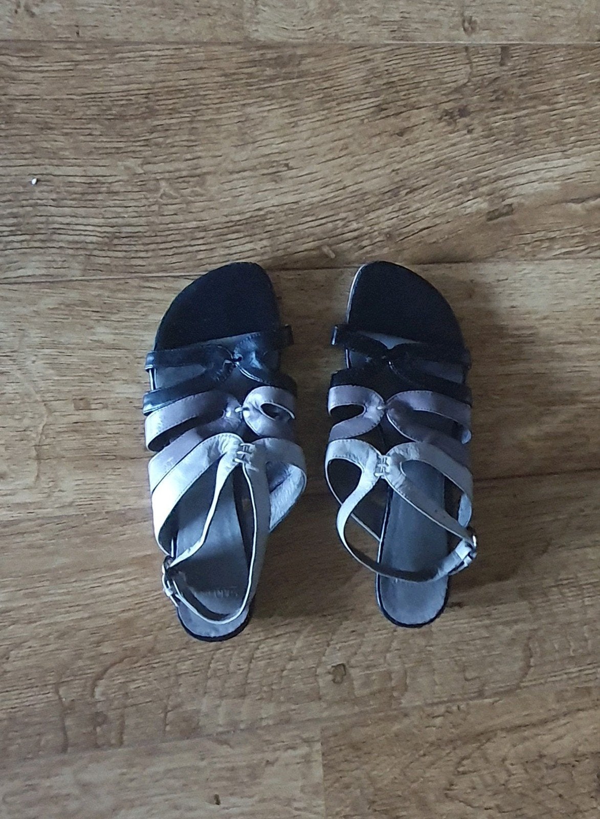Manfield, leren sandalen, 3 kleuren, maat 38, Verzenden, Sandalen of Muiltjes, Grijs, Manfield