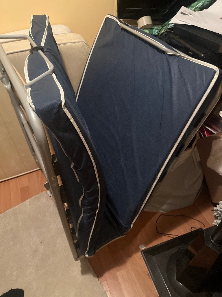 camping - logeerbed, Ophalen, Gebruikt, Eenpersoons, 190 cm of minder