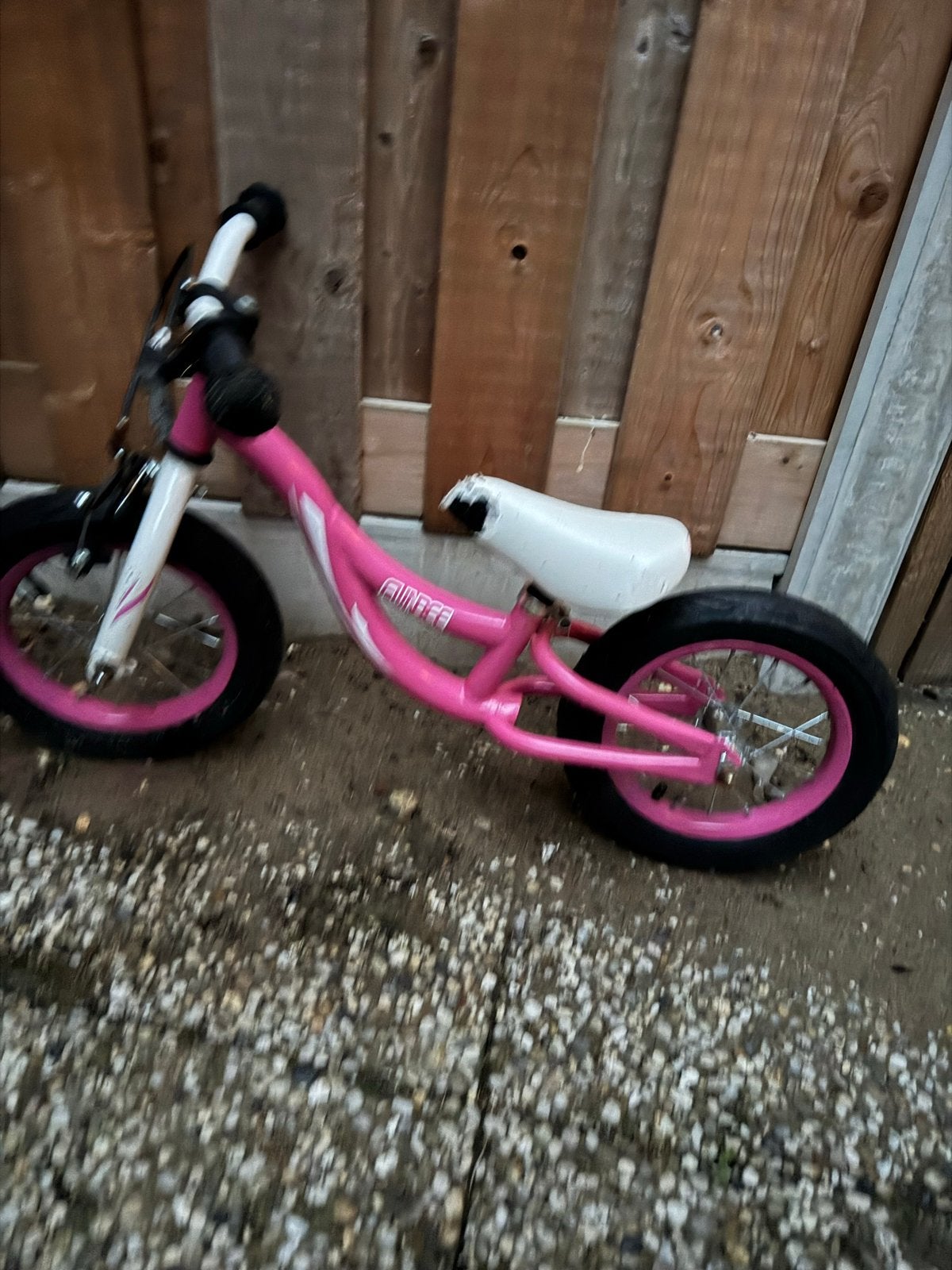 Roze kinderloopfiets - GUNDEE - Gebruikt, Ophalen, Gebruikt, Velgrem, Minder dan 16 inch