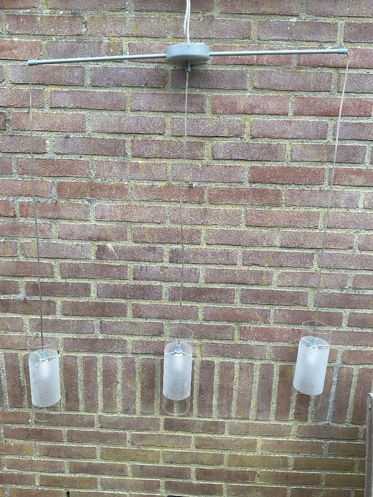Hanglamp, Huis en Inrichting, Lampen | Hanglampen, Ophalen, Gebruikt, Glas