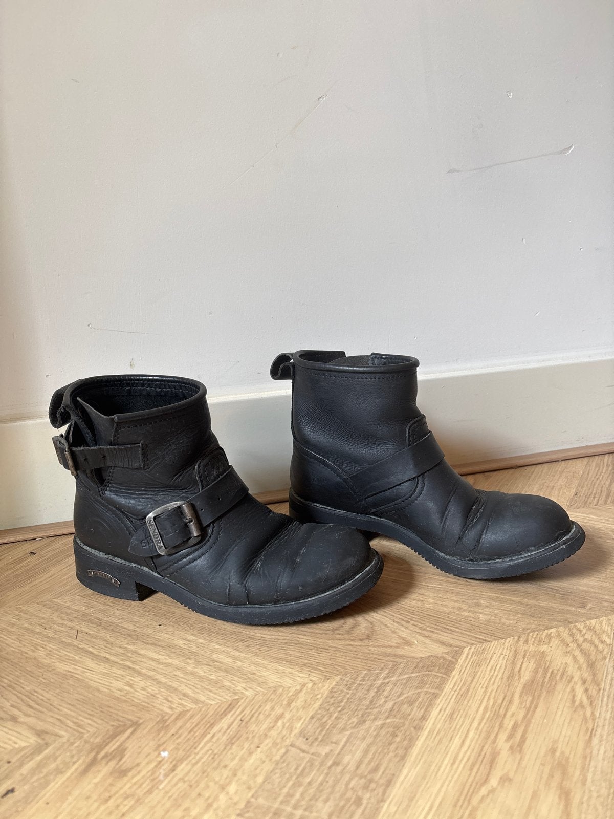 Sendra Cowboy-/bikerlaarsjes - Maat 38, Ophalen of Verzenden, Gedragen, Zwart, Lage of Enkellaarzen