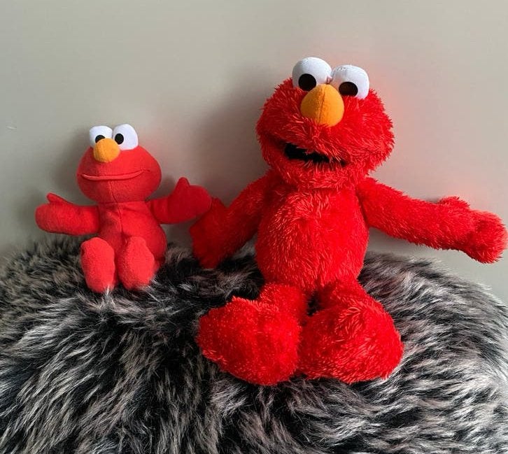 Elmo Sesamstraat knuffels. 30 en 20 cm, Kinderen en Baby's, Speelgoed | Knuffels en Pluche, Verzenden, Zo goed als nieuw, Overige typen