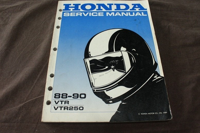 Honda VTR VTR250 1988-1990 motorcycle shop manual handboek, Motoren, Ophalen of Verzenden, Honda