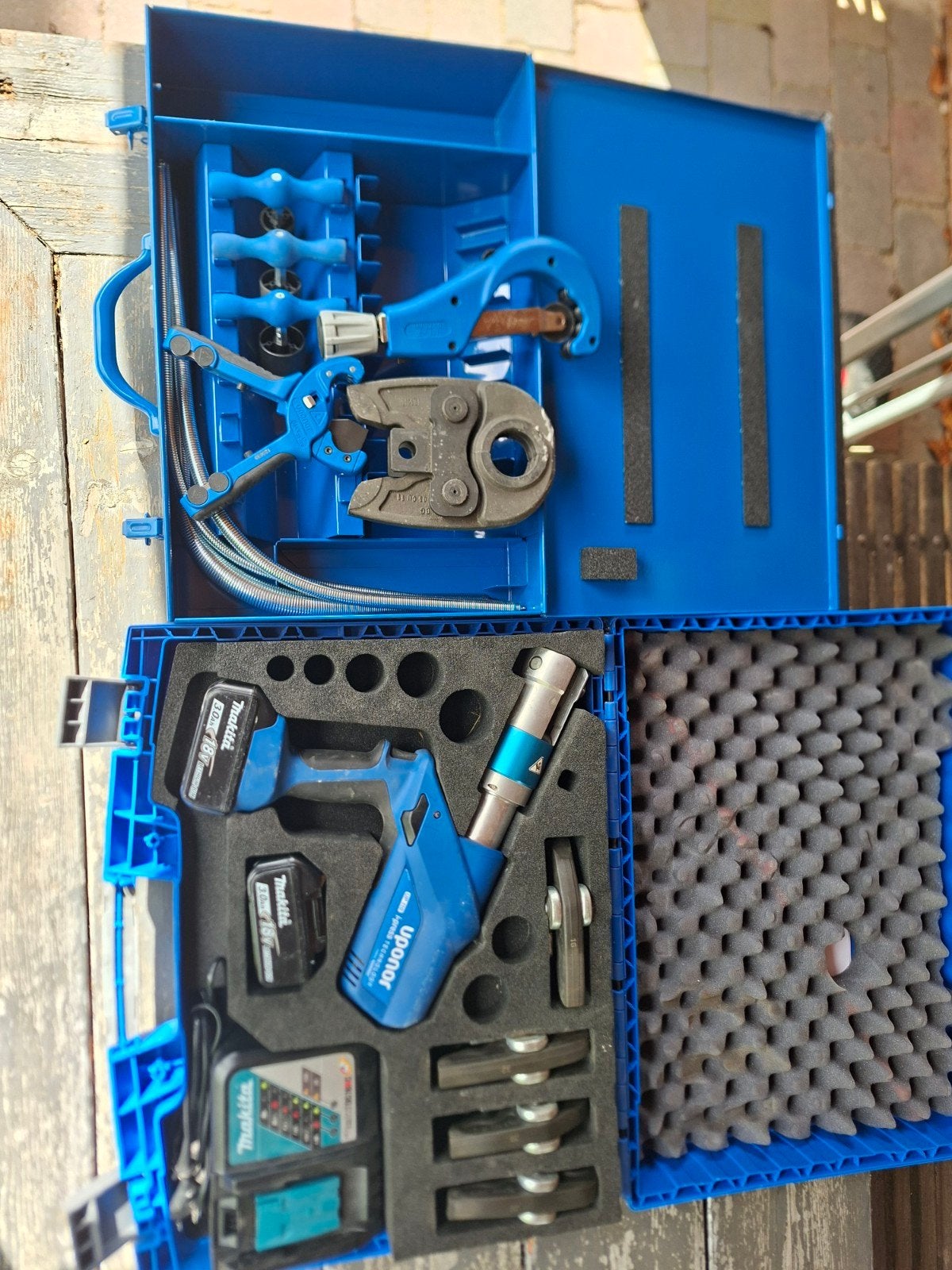 Uponor UP110  persmachine set, Ophalen of Verzenden, Gebruikt, Overige typen, Overige merken