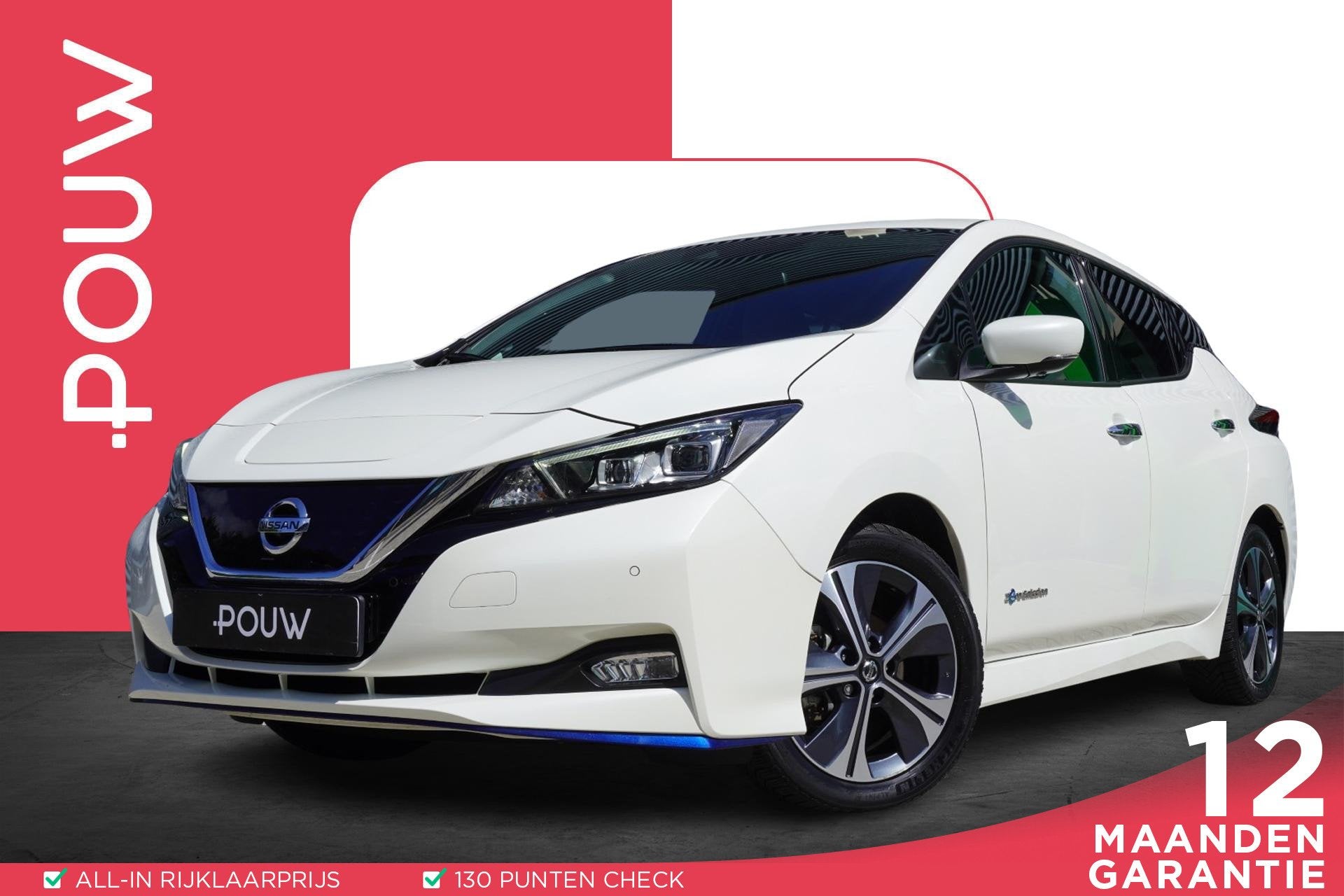 Nissan LEAF 3.Zero 218pk Limited Edition 62 kWh | Trekhaak |, 12 maanden, Gebruikt, Zwart, Wit
