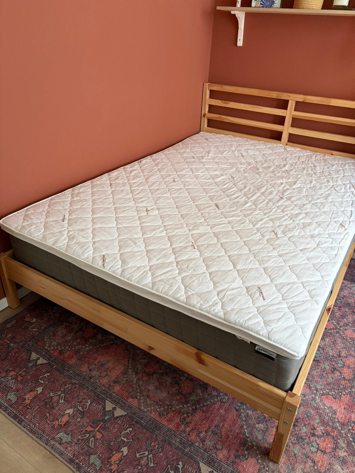 140x200 matras Hovag + topper, Huis en Inrichting, Ophalen, Wit, Tweepersoons, 140 cm