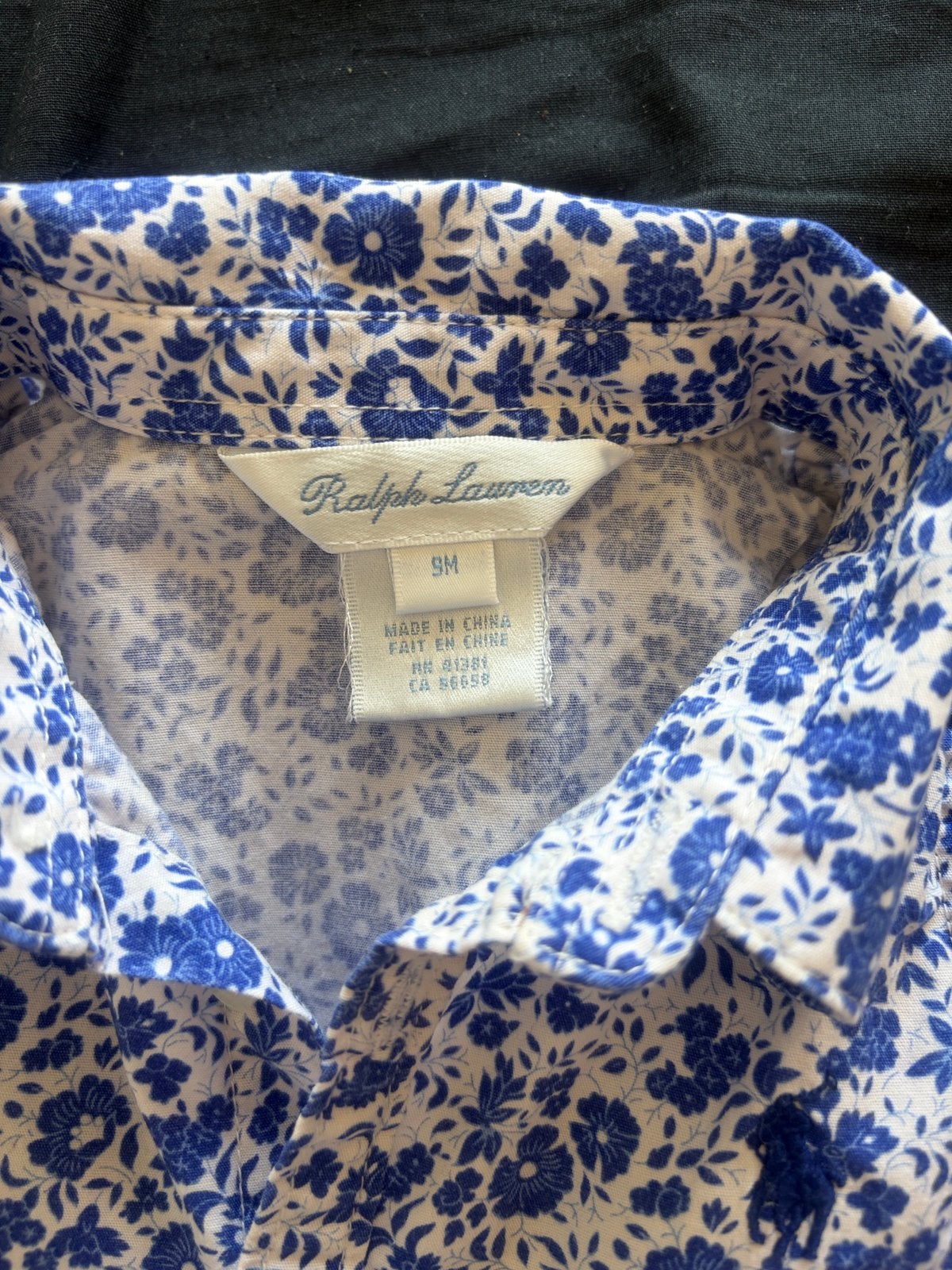 Jurkje Ralph Lauren 9M, Kinderen en Baby's, Babykleding | Maat 74, Ophalen of Verzenden, Zo goed als nieuw, Meisje, Jurkje of Rokje