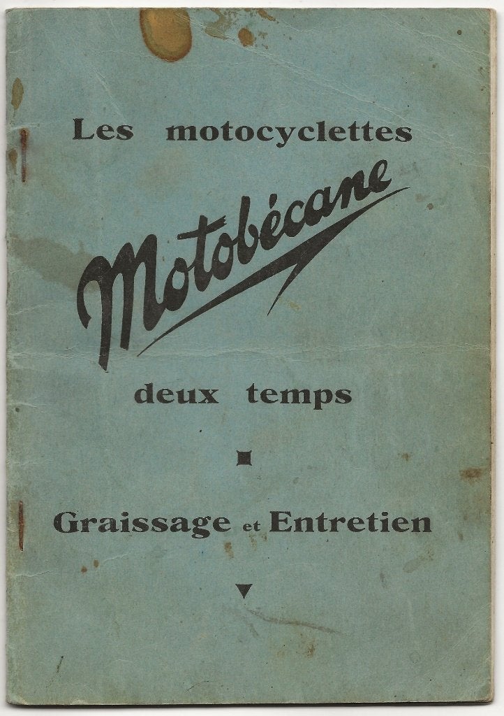 Motobecane deux temps B1 B2 E F5 notice handleiding (mo01z), Motoren, Ophalen of Verzenden, Overige merken