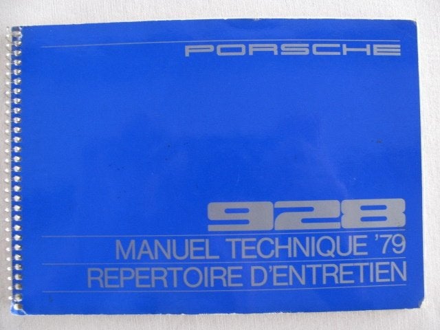 Porsche 928 instructieboekje manuel technique 1979, Ophalen of Verzenden