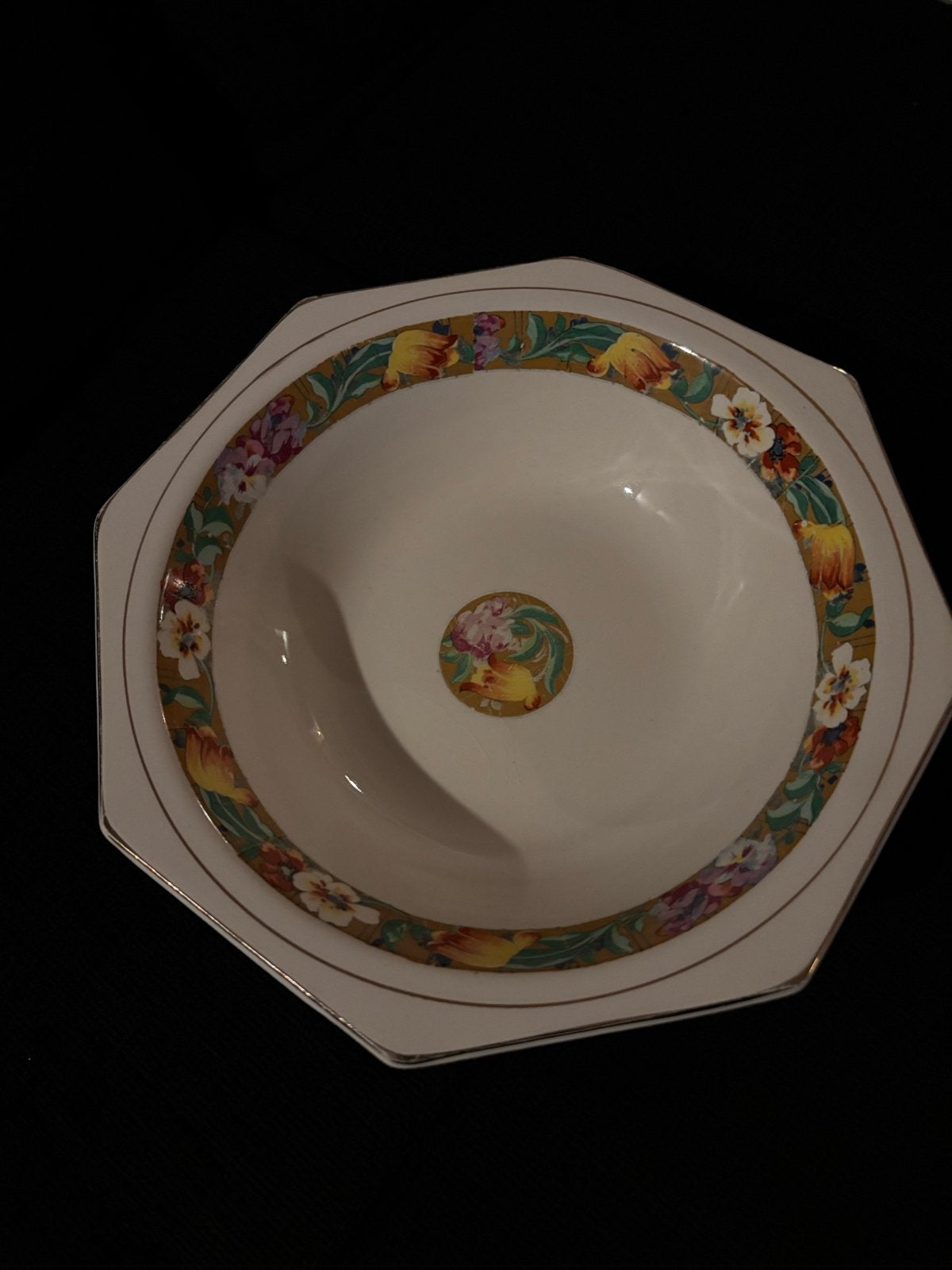 Vintage Fruitschaal met Bloemmotief - Wilkinson Ltd England, Ophalen of Verzenden