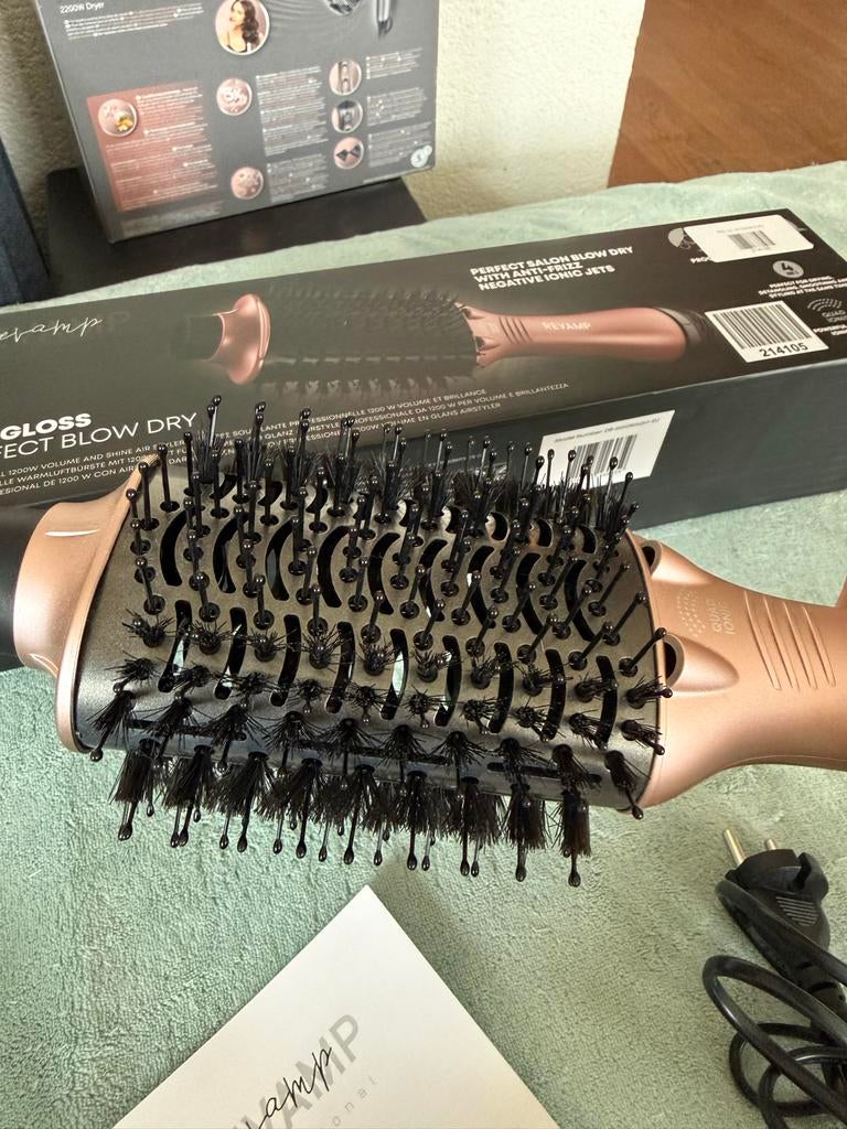 REVAMP Pro-Gloss Perfect Blowdry Airstyler DR-2000, Ophalen of Verzenden, Zo goed als nieuw, Haarverzorging