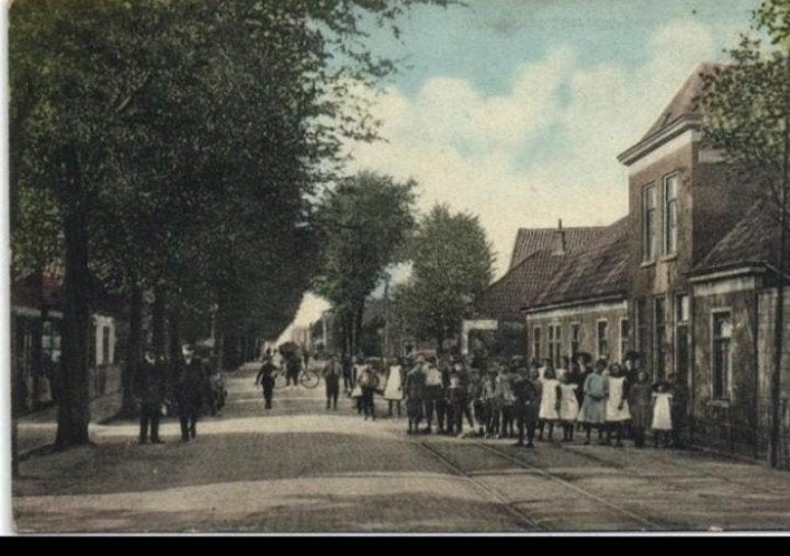 Entre Beverwijk heel veel volk Tramrails, Verzamelen, Verzenden, Voor 1920, Noord-Holland