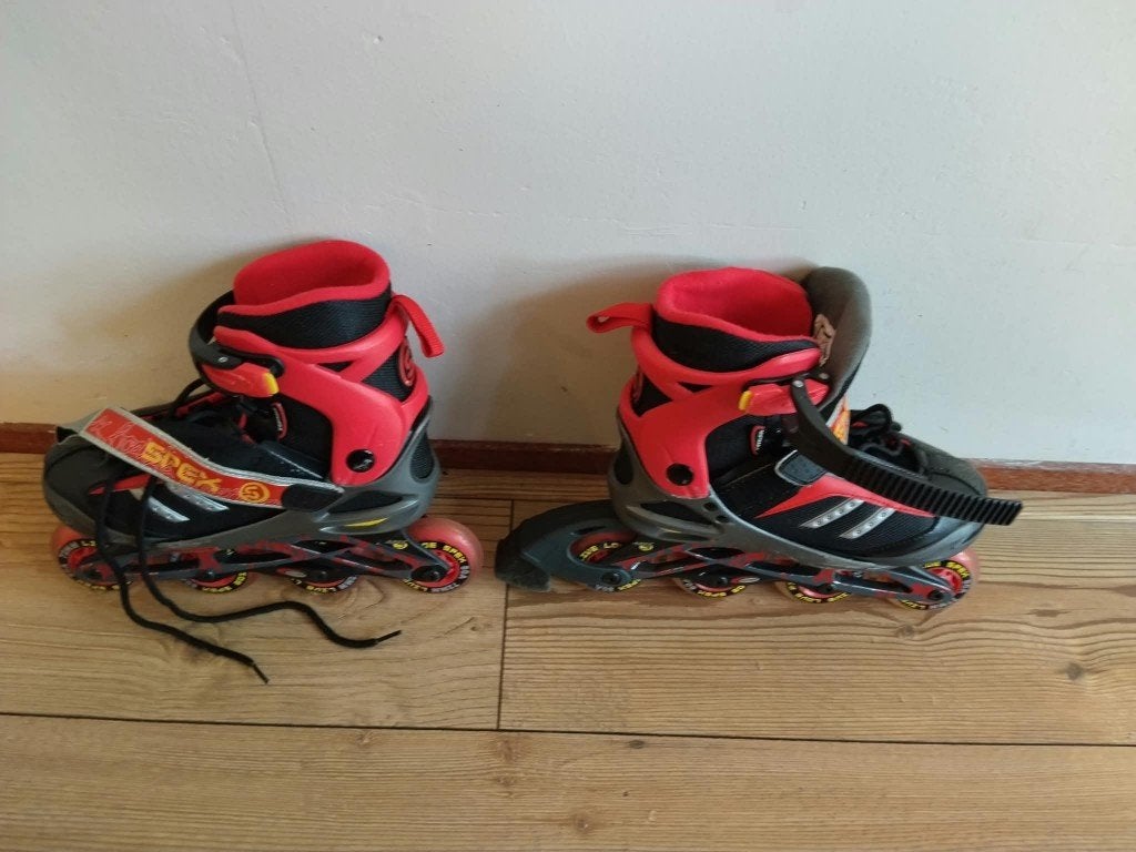 SPEX verstelbare inline skates maat 32-37 Gratis beschermers, Inline skates 4 wielen, Ophalen, Overige merken, Verstelbaar