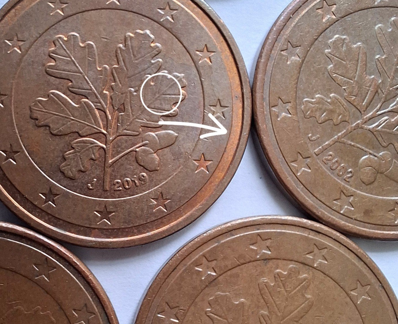 Misslag 5 eurocent 2019 J ,Duitsland, Ophalen of Verzenden, Duitsland, 5 cent, Losse munt