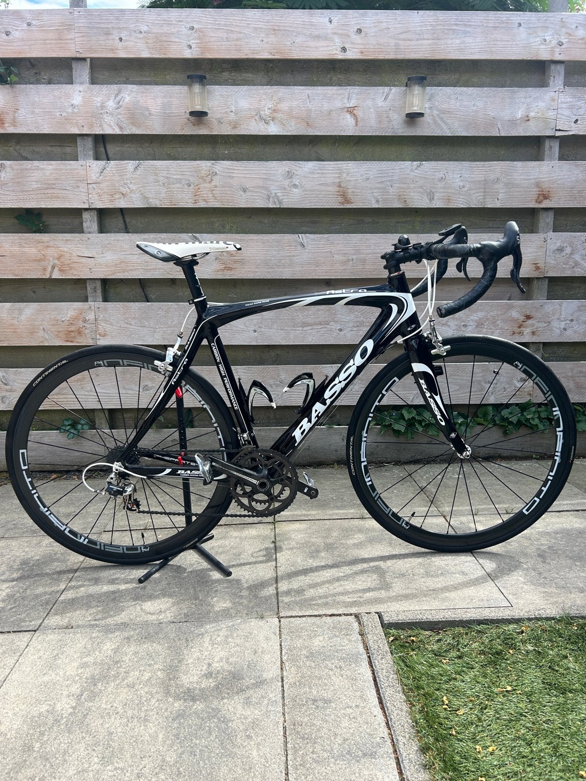 Basso Astra racefiets met Campagnolo Chorus afmontage, 28 inch, Velgrem, Zo goed als nieuw, Meer dan 20 versnellingen