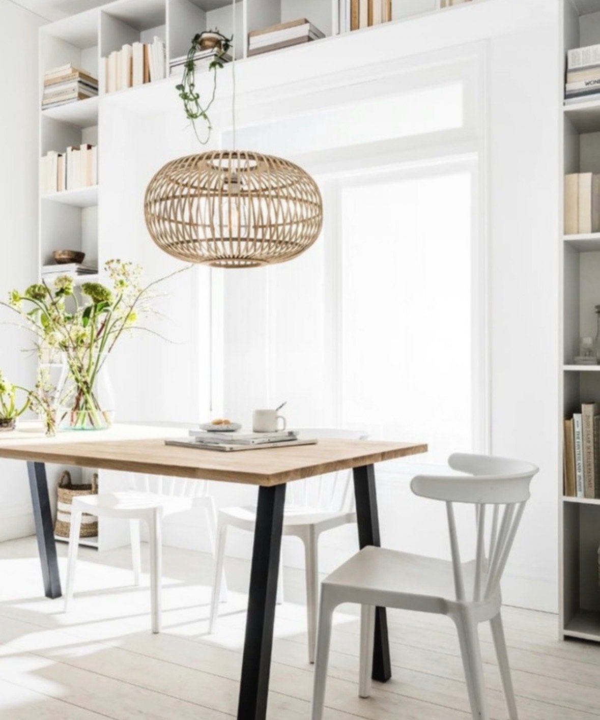 Indy hanglamp van Karwei - Rotan, Verzenden, Nieuw, Overige materialen, Minder dan 50 cm