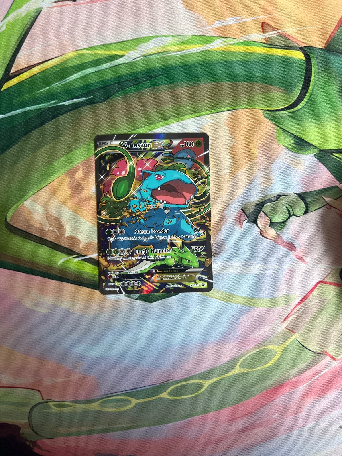 Venusaur EX Pokémon Kaart XY123, Hobby en Vrije tijd, Verzamelkaartspellen | Pokémon, Verzenden, Zo goed als nieuw, Losse kaart