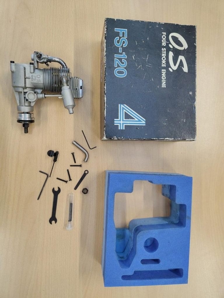 takt modelvliegtuig motor - OS MAX FS - 120 4, Ophalen, Nieuw, Aquariummeubel
